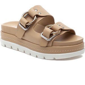 J/SLIDES Baha Summer Platform Sandal Size 7